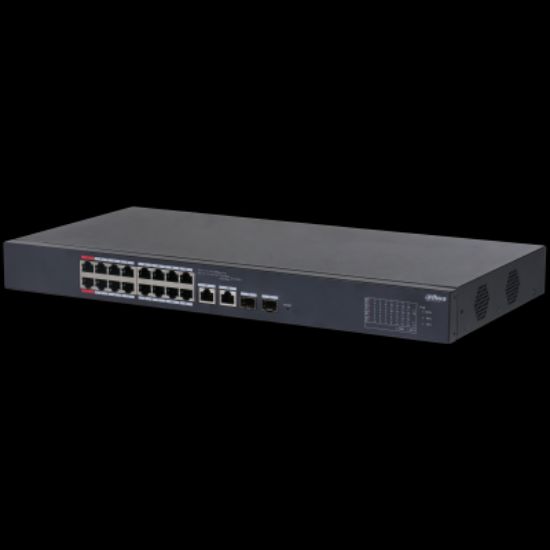 DAHUA CS4218-16ET-135 16 PORT16XFE-2XGE-2XGE/SFP YÖNETİLEBİLİR 135W POE SWİTCH resmi