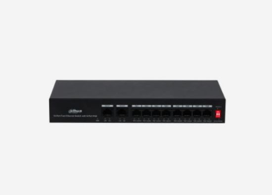 DAHUA PFS3010-8GT-96 8 PORT 8XGE-2XGE 96W POE SWİTCH resmi