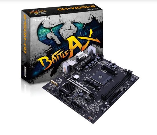 COLORFUL BATTLE-AX B450M-K M.2 V14 DDR4 4000MHz mATX AM4 resmi