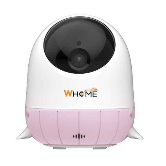 WHOME YAPAY ZEKA DESTEKLİ 360° GECE GÖRÜŞLÜ PEMBE WİFİ BEBEK GÜVENLİK KAMERASI (32 GB TF KART DESTEKLİ) resmi