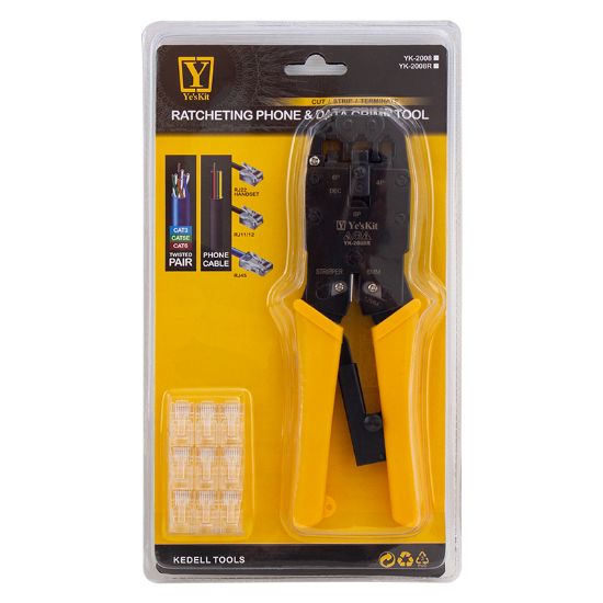 POWERMASTER YK-2008R RJ11-RJ12-RJ22-RJ45 SOKET SIKMA PENSESİ resmi