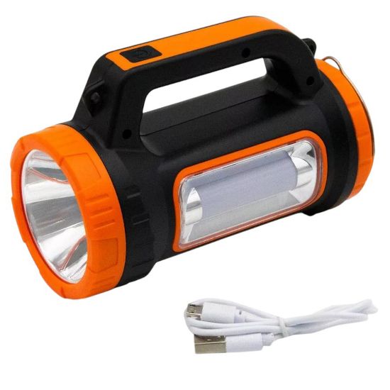 POWERMASTER MH-818A ÇOK FONKSİYONLU ŞARJLI IŞILDAK EL FENERİ 3W+15W resmi