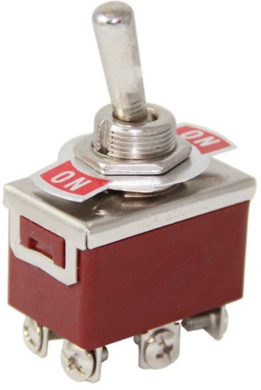 TOGGLE SWİTCH 6P ON-OFF Ø12MM (IC-157) resmi