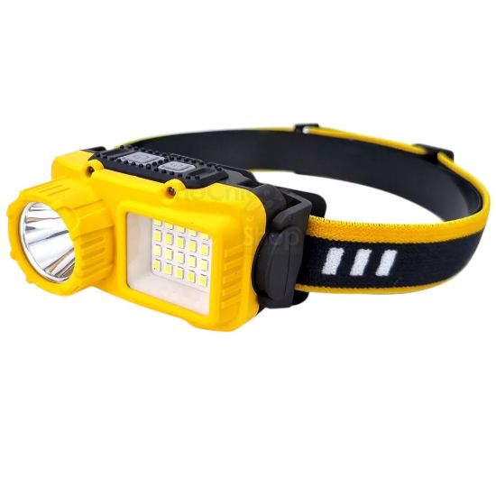 POWERMASTER S02 SARI 10 WATT SENSÖRLÜ 1 LED 24 SMD LED 11 IŞIK MODLU KAFA LAMBASI resmi