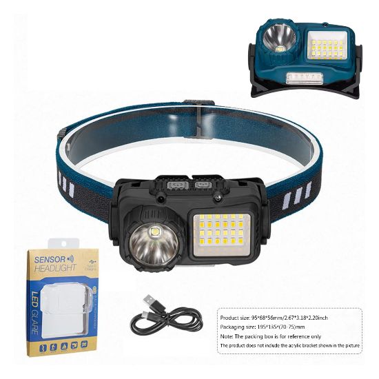 POWERMASTER S02 YAKINLIK SENSÖRLÜ KAFA LAMBASI 24 BEYAZ SMD - 6 KIRMIZI SMD - 1 POWER LEDLİ resmi