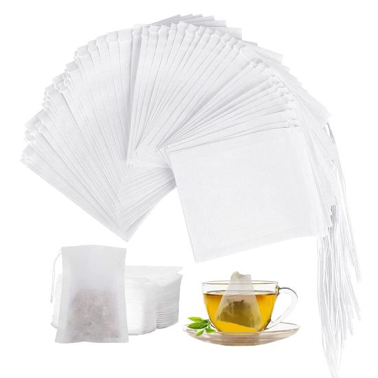 SUNUP SN-25934 14X16CM SICAK ÇAY POŞETİ FİLTRE SÜZGECİ ODUN HAMURUNDAN YAPILMIŞ (100LÜ PAKET) resmi