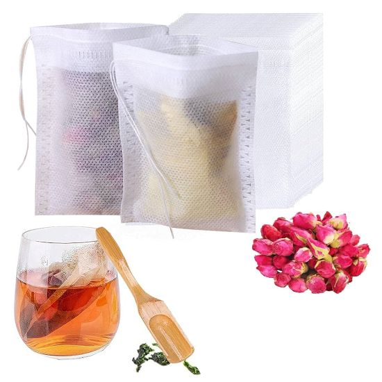SUNUP SN-25934 14X16CM SICAK ÇAY POŞETİ FİLTRE SÜZGECİ ODUN HAMURUNDAN YAPILMIŞ (100LÜ PAKET) resmi