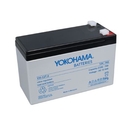 YOKOHAMA YH-127.0 12 VOLT - 7 AMPER AKÜ (150 X 65 X 90 MM) resmi