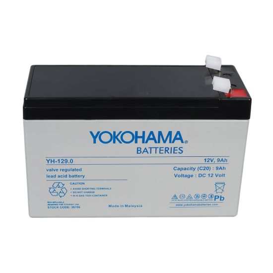 YOKOHAMA YH-129.0 12 VOLT - 9 AMPER AKÜ (150 X 65 X 90 MM) resmi