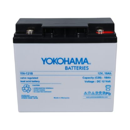 YOKOHAMA YH-1218 12 VOLT - 18 AMPER KURU AKÜ (181 X 76 X 167 MM) resmi