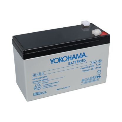 YOKOHAMA YH-127.2 12 VOLT - 7.2 AMPER UPSLER İÇİN KURU AKÜ (150 X 65 X 90 MM) resmi