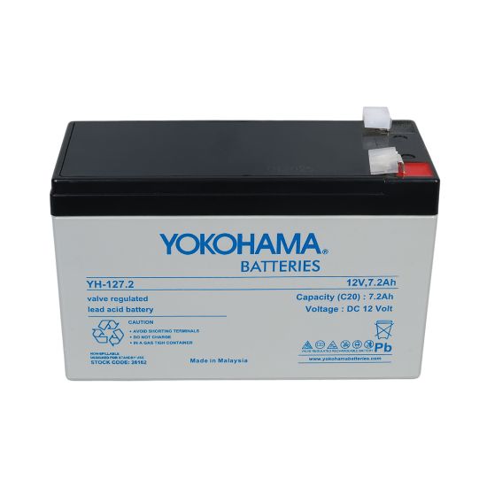 YOKOHAMA YH-127.2 12 VOLT - 7.2 AMPER UPSLER İÇİN KURU AKÜ (150 X 65 X 90 MM) resmi