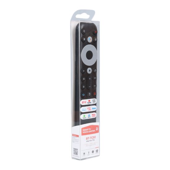 HUAYU KL TCL BT-C02  NETFLIX-YOUTUBE-PRIME VIDEO-DISNEY+ TUŞLU SES KOMUTLU LCD LED TV KUMANDA resmi