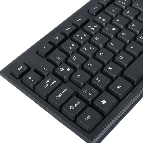 HELLO HL-4809 STANDART KABLOLU SİYAH USB Q KLAVYE resmi