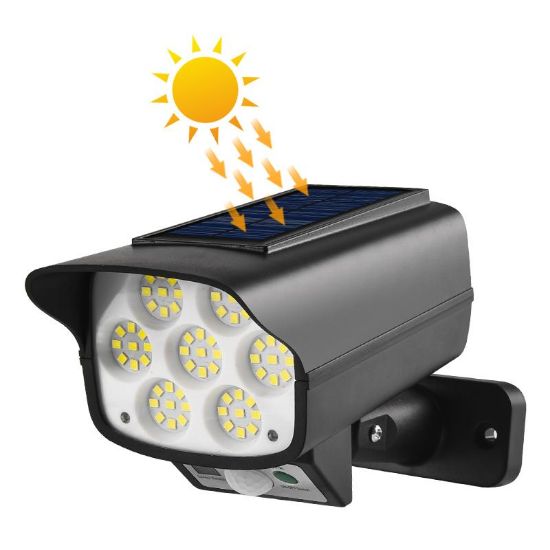 POWERMASTER SH-863A KAMERA GÖRÜNÜMLÜ 63 LEDLİ SOLAR ŞARJLI LAMBA resmi