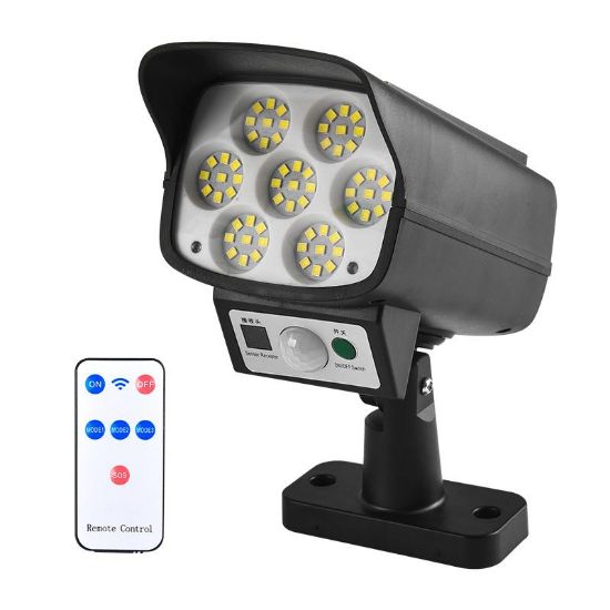 POWERMASTER SH-863A KAMERA GÖRÜNÜMLÜ 63 LEDLİ SOLAR ŞARJLI LAMBA resmi
