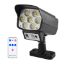 POWERMASTER SH-863A KAMERA GÖRÜNÜMLÜ 63 LEDLİ SOLAR ŞARJLI LAMBA resmi