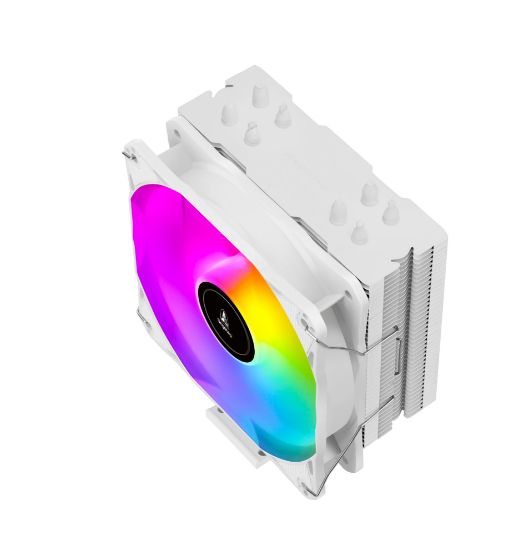 SEGOTEP Frozen Tower T4 120mm Beyaz Hava Soğutucu resmi