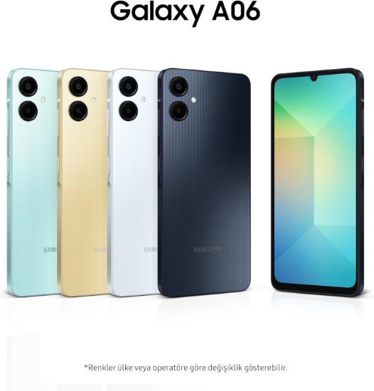 SAMSUNG GALAXY A06 128GB 4GB RAM MAVI CEP TELEFONU resmi