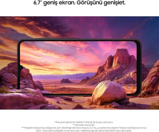 SAMSUNG GALAXY A06 128GB 4GB RAM MAVI CEP TELEFONU resmi