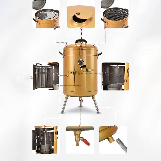 SUNUP SN-26267 GOLD BARBEKÜ MANGAL IZGARASI resmi