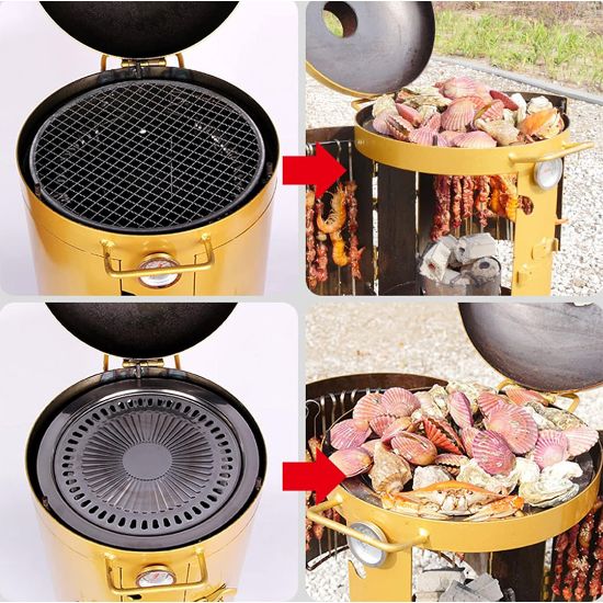 SUNUP SN-26267 GOLD BARBEKÜ MANGAL IZGARASI resmi