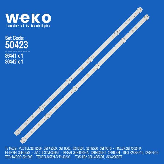 WKSET-5423 36441X1 36442X1 JL.D32061330-078A 2 ADET LED BAR resmi