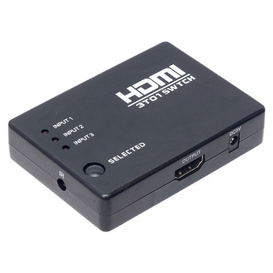POWERMASTER PM-6853 3 GİRİŞ 1 ÇIKIŞ HDMI SWITCHER TOPLAYICI KUMANDALI ADAPTÖRSÜZ resmi