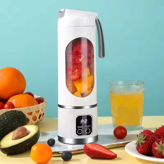 POWERMASTER PM-25963 TAŞINABİLİR DİJİTAL EKRANLI BEYAZ MEYVE SIKACAĞI resmi