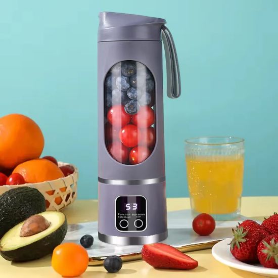 POWERMASTER PM-25965 TAŞINABİLİR DİJİTAL EKRANLI MOR MEYVE SIKACAĞI resmi