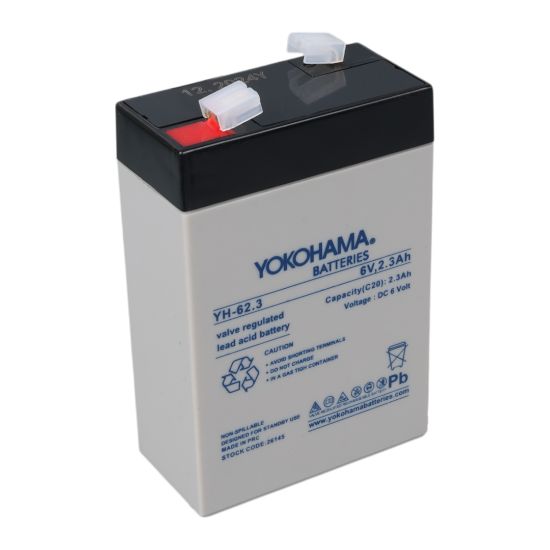 YOKOHAMA YH-62.3 6 VOLT - 2.3 AMPER AKÜ (101 X 66 X 33 MM) resmi