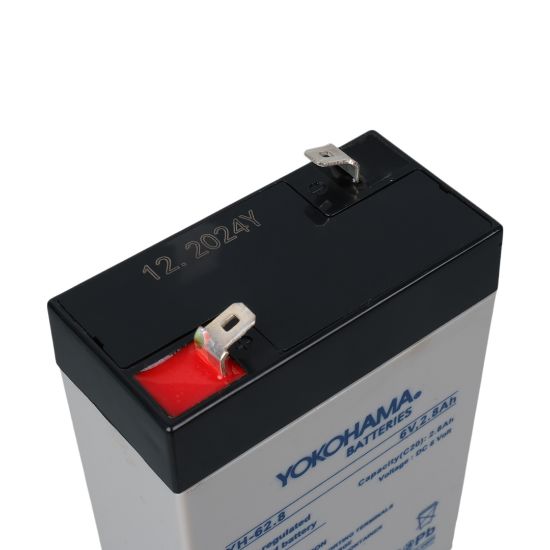 YOKOHAMA YH-62.8 6 VOLT - 2.8 AMPER DİK AKÜ (66 X 33 X 97 MM) resmi