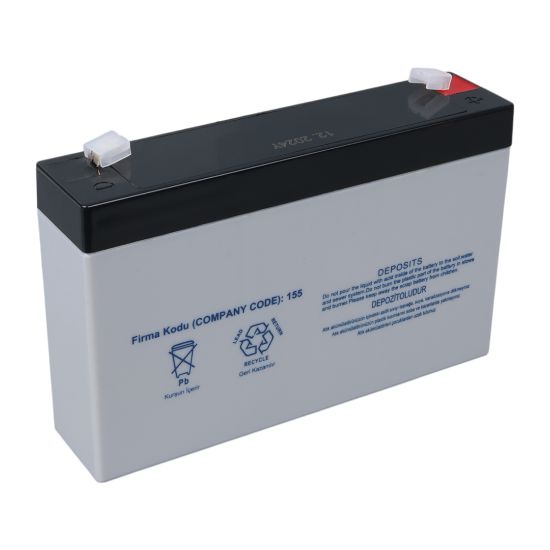 YOKOHAMA YH-67.0 6 VOLT - 7 AMPER KURU AKÜ (150 X 30 X 94 MM) resmi