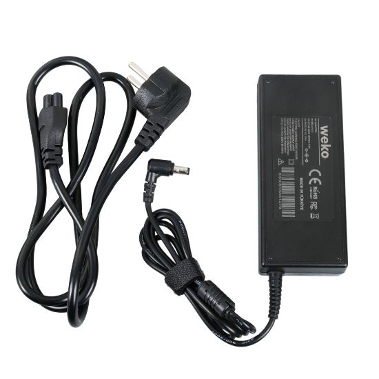 WEKO 19 VOLT - 4.74 AMPER - 90 WATT 5.5*2.5 UÇLU YERLİ ÜRETİM NOTEBOOK ADAPTÖR resmi
