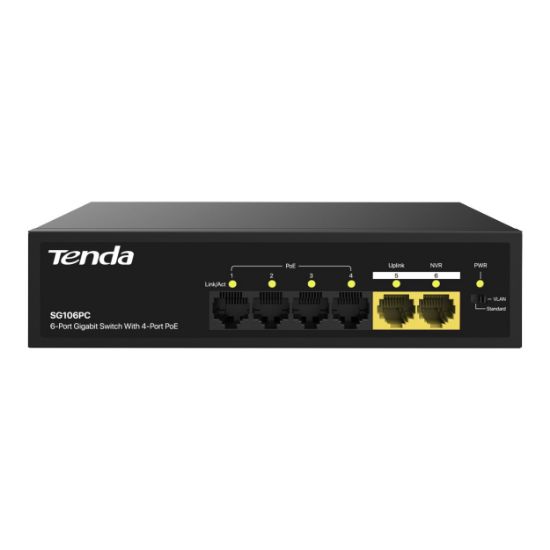 TENDA SG106PC 6 PORT GIGABIT 10/100/100 POE SWITCH resmi