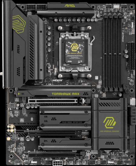 MSI MAG B850 TOMAHAWK MAX WIFI AM5 DDR5 8400MHZ(OC) HDMI 4x M.2 USB 10Gbs 5G LAN WI-FI 7 ATX resmi