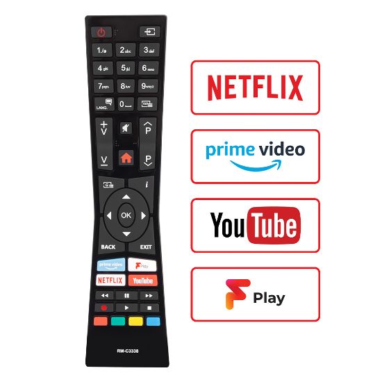 WEKO KL VESTEL RM-C3338 H0360A NETFLIX-YOUTUBE-PRIME VIDEO TUŞLU LCD LED TV KUMANDA resmi