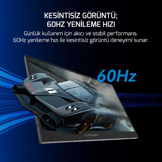 EZCOOL LITE E15 15,6’’ 60HZ FHD PORTABLE TAŞINABİLİR MONİTÖR (SIFIR ÖLÜ PİKSEL GARANTİLİ) resmi