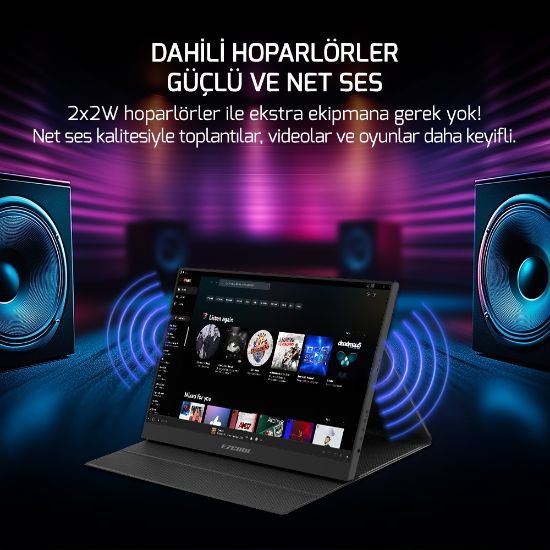EZCOOL LITE E15 15,6’’ 60HZ FHD PORTABLE TAŞINABİLİR MONİTÖR (SIFIR ÖLÜ PİKSEL GARANTİLİ) resmi