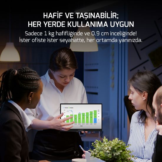 EZCOOL LITE E15 15,6’’ 60HZ FHD PORTABLE TAŞINABİLİR MONİTÖR (SIFIR ÖLÜ PİKSEL GARANTİLİ) resmi