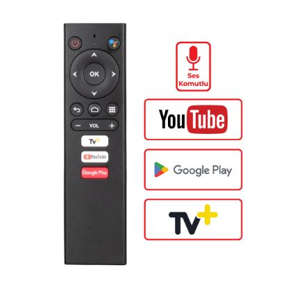 WEKO KR TURKCELL TV+ READY STICK YOUTUBE-GOOGLE PLAY TUŞLU SES KOMUTLU KUMANDA resmi