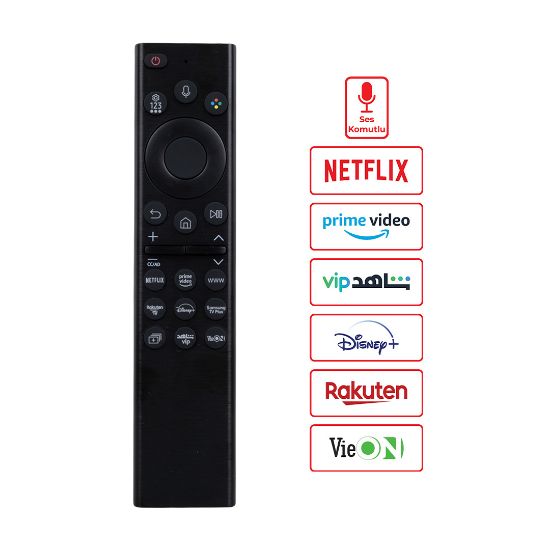 HUAYU KL SAMSUNG RM-G2700 V1 NETFLIX - PRIME VIDEO - DISNEY TUŞLU SES KOMUTLU LCD-LED TV SİHİRLİ KUMANDA resmi