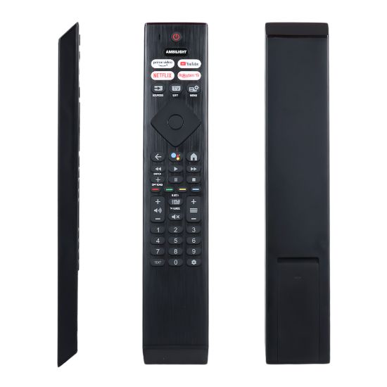 HUAYU KL PHILIPS PH-V11 SES KOMUTLU AMBILIGHT-NETFLIX-PRIME VIDEO-YOUTUBE-RAKUTEN TV TUŞLU LED TV KUMANDA resmi