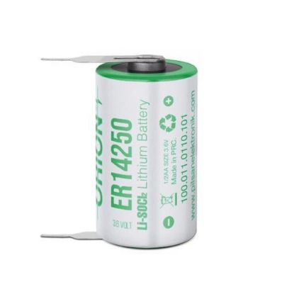 ORION ER14250 H 1/2AA 3.6V 1200MAH KISA BOY PUNTALI LİTYUM PİL resmi