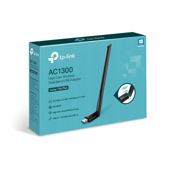 TP-LINK ARCHER T3U PLUS 1300MBPS KABLOSUZ ADAPTÖR resmi