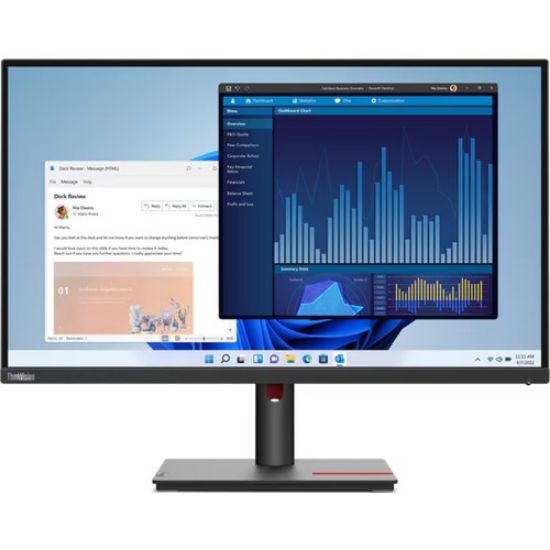 27 LENOVO THINKVISION T27H-30 63A3GAT1TK 4MS IPS 60HZ PİVOT 4xUSB 3.2 GEN1 1xUSB-C 3.2 GEN1 resmi