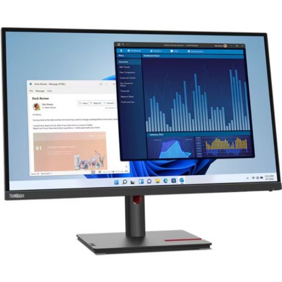 27 LENOVO THINKVISION T27H-30 63A3GAT1TK 4MS IPS 60HZ PİVOT 4xUSB 3.2 GEN1 1xUSB-C 3.2 GEN1 resmi