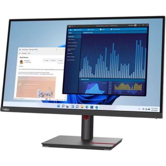 27 LENOVO THINKVISION T27H-30 63A3GAT1TK 4MS IPS 60HZ PİVOT 4xUSB 3.2 GEN1 1xUSB-C 3.2 GEN1 resmi