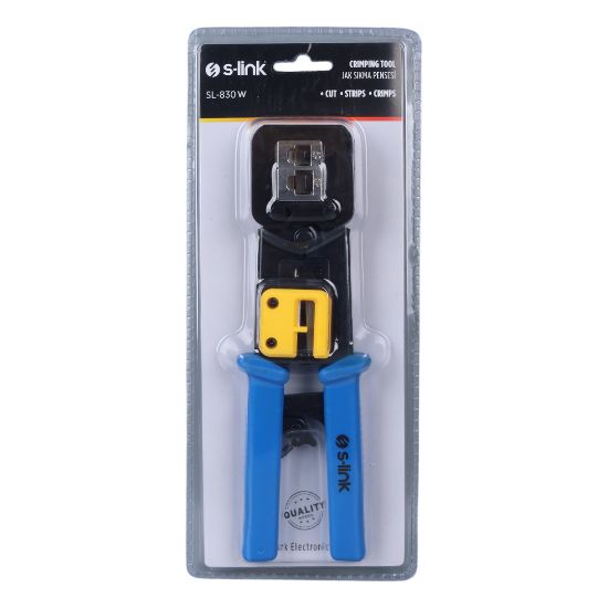 S-LINK SL-830W RJ45/RJ11 YENİ NESİL AÇIK UÇLU EZ RJ45 İKİLİ PENSE resmi