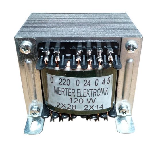 KÖNİG K-166 2X28 0-24V BESLEME TRAFOSU 120 WATT (2X14-04.5V) resmi